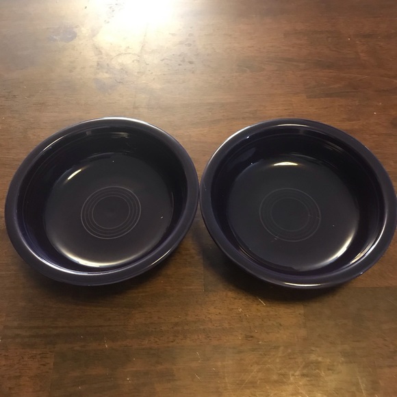 2-Fiesta Shallow Bowls Mulberry Purple